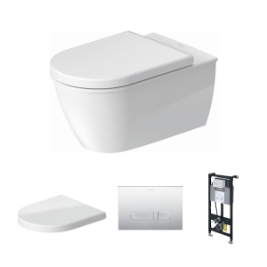 Bồn cầu treo tường Duravit 2544090000+0069890000+WD1011000000
