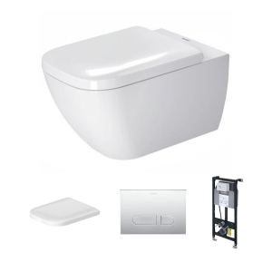 Bồn cầu treo tường Duravit 2221090000+0064590000+WD1011000000