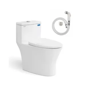 Bồn cầu 1 khối VIGLACERA V803 nắp đóng êm
