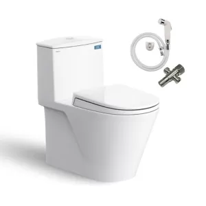 Bồn cầu 1 khối VIGLACERA V817 nắp đóng êm