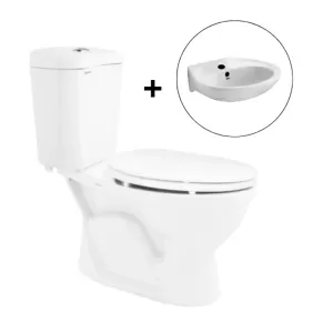 Bồn cầu 2 khối VIGLACERA VI28 nắp đóng êm