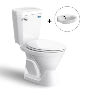 Bồn cầu 2 khối VIGLACERA VI44 nắp đóng êm