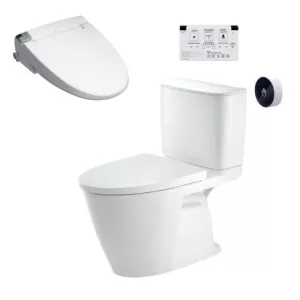 Bồn cầu 2 khối xả cảm ứng nắp điện tử INAX ACT-602 + CW-KA22AVN