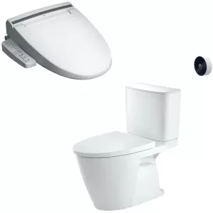 Bồn cầu 2 khối xả cảm ứng nắp điện tử INAX ACT-602 + CW-KB22AVN
