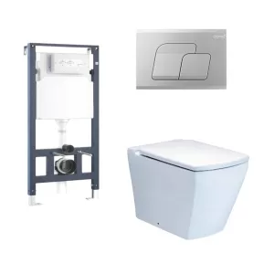 Bồn cầu 1 khối COTTO SC19847(F) nắp đóng êm dòng Tetragon