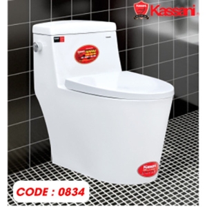 Bồn cầu 1 khối Kassani 834 nắp đóng êm chính hãng