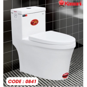 Bồn cầu 1 khối Kassani 841 nắp đóng êm chính hãng