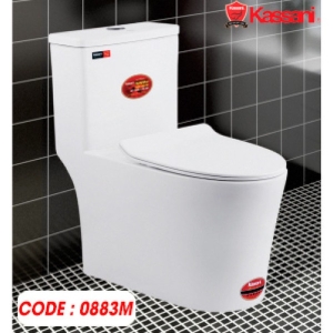 Bồn cầu 1 khối Kassani 0883M nắp đóng êm chính hãng