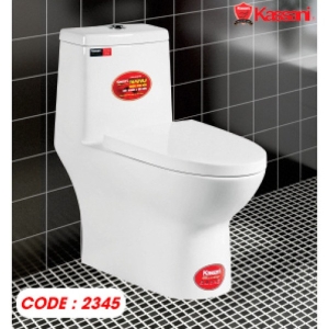 Bồn Cầu 1 Khối Kassani 2345 Nắp Đóng Êm