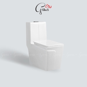 Bồn cầu 1 khối GAMA GMBC908 nắp đóng êm chính hãng