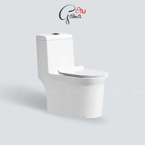 Bồn cầu 1 khối GAMA GMBC930 nắp đóng êm chính hãng