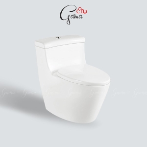 Bồn cầu 1 khối GAMA GMBC937 nắp đóng êm chính hãng