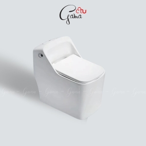 Bồn cầu 1 khối GAMA GMBC965 nắp đóng êm chính hãng