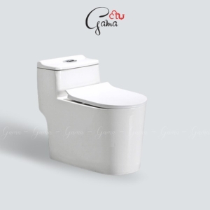 Bồn cầu 1 khối GAMA GMBC967 nắp đóng êm chính hãng