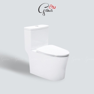 Bồn cầu 1 khối GAMA GMBC980 nắp đóng êm chính hãng