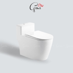 Bồn cầu 1 khối GAMA GMBC982 nắp đóng êm chính hãng