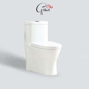 Bồn cầu 1 khối GAMA GMBC984 nắp đóng êm chính hãng
