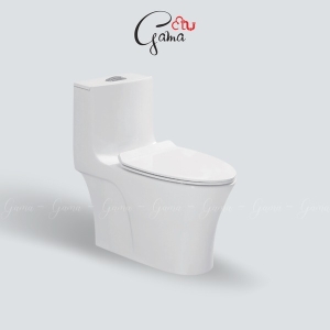 Bồn cầu 1 khối GAMA GMBC991 nắp đóng êm chính hãng