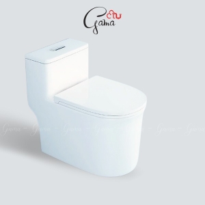 Bồn cầu 1 khối GAMA GMBC992 nắp đóng êm chính hãng