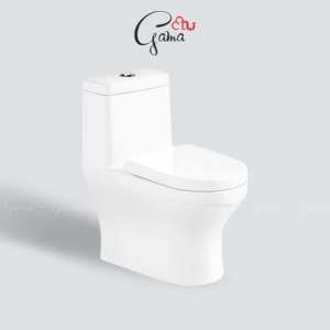 Bồn cầu 1 khối GAMA GMBC993 nắp đóng êm chính hãng