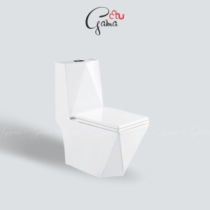 Bồn cầu 1 khối GAMA GMBC999 nắp đóng êm chính hãng