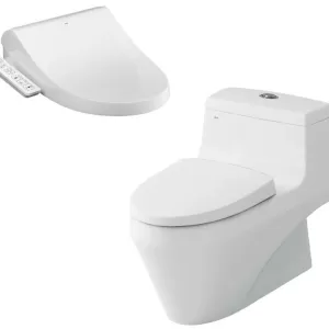 Bồn cầu 1 khối INAX AC-1035+CW-H18VN nắp điện tử