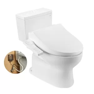 Bồn cầu 2 khối TOTO CS302DJ1W26 nắp điện tử Washlet S1