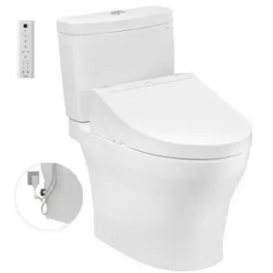 Bồn cầu 2 khối TOTO CS769DRW14 nắp điện tử Washlet C5