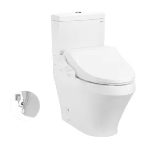 Bồn cầu 2 khối TOTO CS948DW18 nắp điện tử Washlet C2
