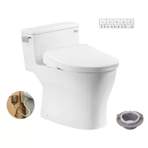 Bồn cầu 1 khối TOTO MS188VKW23 nắp điện tử Washlet S7