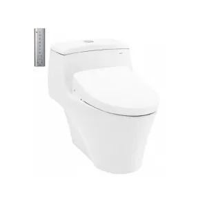 Bồn cầu 1 khối TOTO MS823CDRW12 nắp điện tử Washlet S7