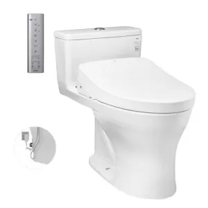 Bồn cầu 1 khối TOTO MS855DW11 nắp điện tử Washlet S7