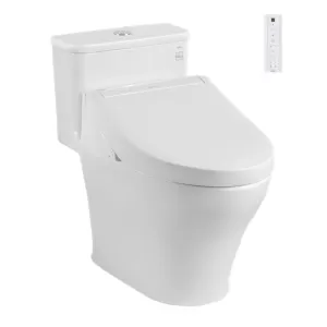 Bồn cầu 1 khối TOTO MS857CDW15 nắp điện tử Washlet C5 (giấu dây)