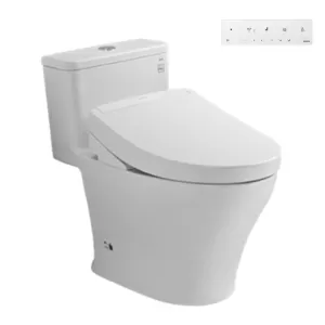 Bồn cầu 1 khối TOTO MS857CDW25 nắp điện tử Washlet S5 (giấu dây)