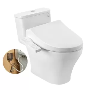 Bồn cầu 1 khối TOTO MS857DW26 nắp điện tử Washlet S1