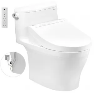 Bồn cầu 1 khối TOTO MS887RW14 nắp điện tử Washlet C5