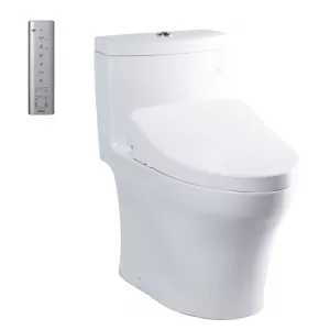 Bồn cầu 1 khối TOTO MS889CDRW12 nắp điện tử Washlet S7