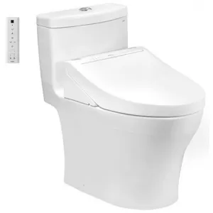 Bồn cầu 1 khối TOTO MS889CDRW15 nắp điện tử Washlet C5 (giấu dây)