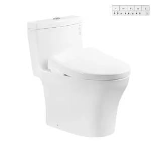Bồn cầu 1 khối TOTO MS889CDRW23 nắp điện tử Washlet S7 (giấu dây)