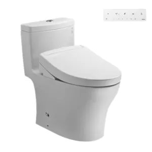 Bồn cầu 1 khối TOTO MS889CDRW25 nắp điện tử Washlet S5 (giấu dây)