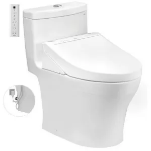 Bồn cầu 1 khối TOTO MS889DRW14 nắp điện tử Washlet C5