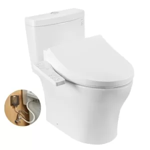 Bồn cầu 1 khối TOTO MS889DRW26 nắp điện tử Washlet S1