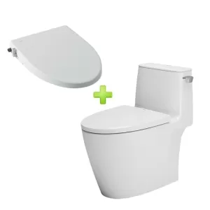 Bồn cầu INAX AC-912+CW-S15VN 1 khối nắp rửa cơ CW-S15VN (không dùng điện)