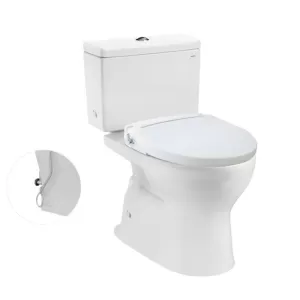 Bồn cầu TOTO CS302DE2 2 khối nắp rửa cơ TCW07S (không dùng điện)