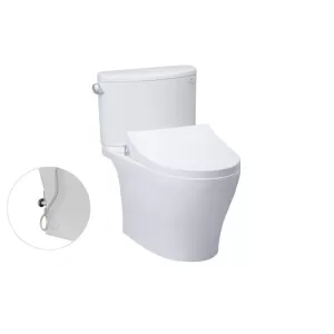 Bồn cầu TOTO CS767RE4 2 khối nắp rửa cơ TCW1211A (không dùng điện)