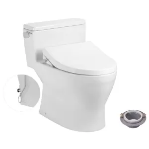 Bồn cầu TOTO MS188VKE4 1 khối nắp rửa cơ TCW1211A (không dùng điện)