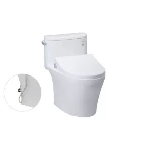 Bồn cầu TOTO MS887RE4 1 khối nắp rửa cơ TCW1211A (không dùng điện)