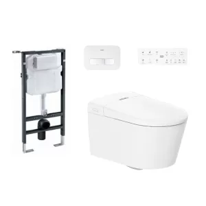Bồn cầu treo tường AMERICAN STANDARD WP-7391 thoát ngang két nước âm tường