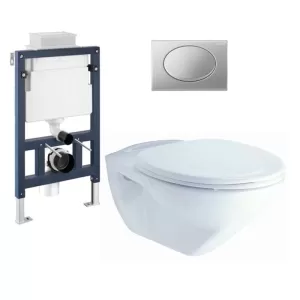 Bồn cầu treo tường COTTO SC199(T) thoát ngang két nước âm tường