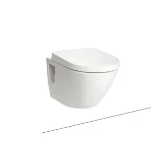 Bồn cầu treo tường TOTO CW762 thoát ngang két nước âm tường nắp TC384CVK nút nhấn